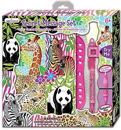 Hot Focus Magic Safari Secret Message Set with Passcode Lock
