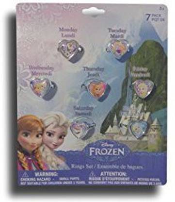 Disney Frozen 7 Days of the Week Ring Set