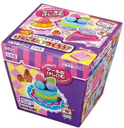 Kutsuwa DIY eraser making kit to make yourself cake eraser