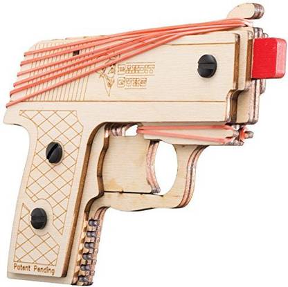 Bandit Guns Semi-Automatic Pistol Pete Rubber Band Gun Craft Kit