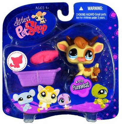 Littlest Pet Shop Hasbro Year 2008 Portable S "Funniest" Series Collectible Bobble Head Figure Set #970