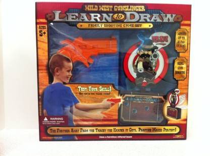Dragon-i Toys West Gunslinger Learn To Draw Family Shooting Game Set