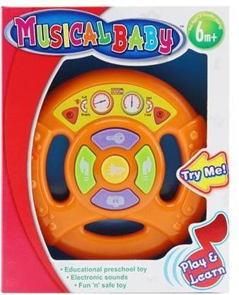 OKK TOYS Musical Baby Fun Driver Play & Learn For Kids 6 Months+