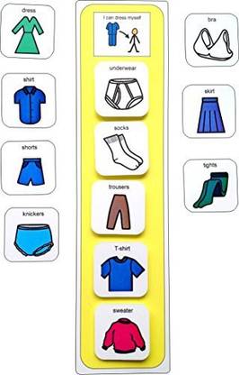 Genrc Autism Supplies And Developments Pecs Getting Dressed Schedule