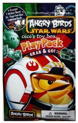 Angry Birds Star Wars Play Pack: Crayons Stickers & Coloring Book Feat. Yoda, Darth Vader, Chewbacca, Princess Leia, Luke Skywalker & More!