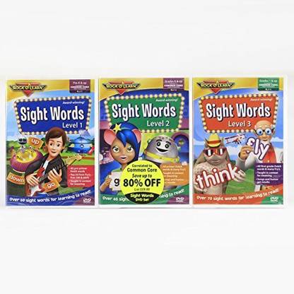 ROCK N LEARN Sight Words 1, 2 & 3 Dvd Pack