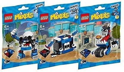LEGO , Mixels Series 7 Bundle Mcpd Set, Kuffs (41554), Busto (41555), Tiketz (41556) Combine To Build Mcpd Max!