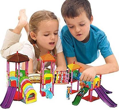 Toy Cubby Portable Miniature Amusement Park Set