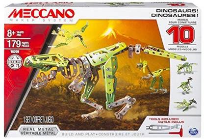 Meccano , 10 Model Set, Dinosaurs