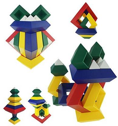 Awesome Choice Magical Pyramid Building Block Set | Diamond Shaped Intellectual Brain Puzzle | A Creative And Educational Stem Toy For Preschoo