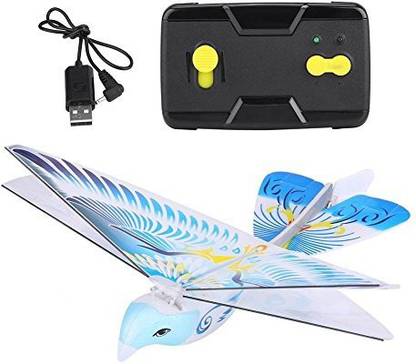 Genrc Dilwe Rc Flying Bird, 2.4Ghz Remote Control Flying E-Bird Ornithopter Toy (Blue)