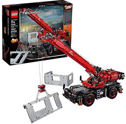 LEGO Technic Rough Terrain Crane 42082 Building Kit (4057 Piece), Multicolor
