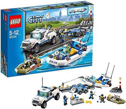 LEGO City Police Patrol W/ Two Floating Dinghys, Truck And Trailer | 60045