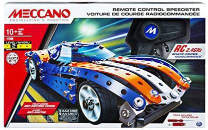 Meccano Erector By, Remote Control Speedster Model Vehicle Building Set, With 2.4Ghz, For Ages 10 And Up, Stem Construction Education To
