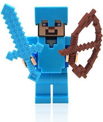 LEGO Minecraft Steve With Diamond Armor And Sword
