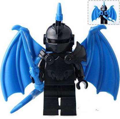 Genrc Dan'S Collectibles And More Blue Demon Black Knight Armor Minifigure Building Blocks Accessory Mini Figures Medieval Custom Cast