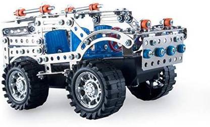 Tranhi Toys Stem Steel Car Model Toys Construction Building Blocks Set 3D Puzzle Educational Diy Toy Stainless Steel Model Car