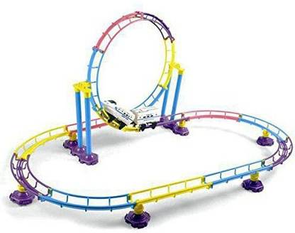 Liberty Imports High Speed Roller Coaster Bullet Train Toy Building Set (77 Pcs) By