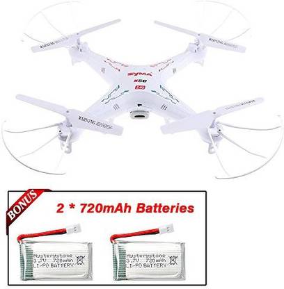 Genrc Syma X5C-1 Rc Quadcopter With Extra 2 720Mah Li-Po Batteries,4 Rotating Blade, 4-In-1 Battery Charger, 4G Micro Sd Card
