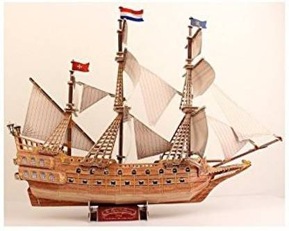 King Kong Aircraft Carrier No.H-101 3D Ship Model Spanish Ship Diy Paper Puzzle Kit 3D Puzzle Building Toy
