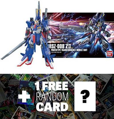 Genrc Msz-008 Zii: Zeta Gundam High Grade 1/144 Model Kit + 1 Free Official Japanese Gundam Trading Card Bundle (Hguc #186)