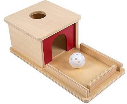Genrc Montessori Materials Object Permanence Box With Tray For Toddlers