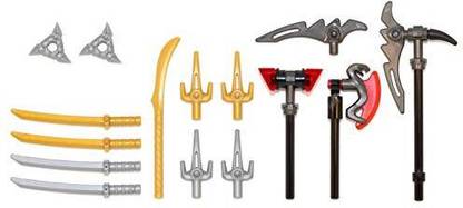 LEGO Ninjago Weapons Pack (Swords, Daggers, Axes, Shurikens)