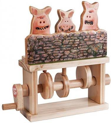 Timberkits Shaun The Sheep Three Pigs Self-Assembly Wooden Model Moving Construction Kit By