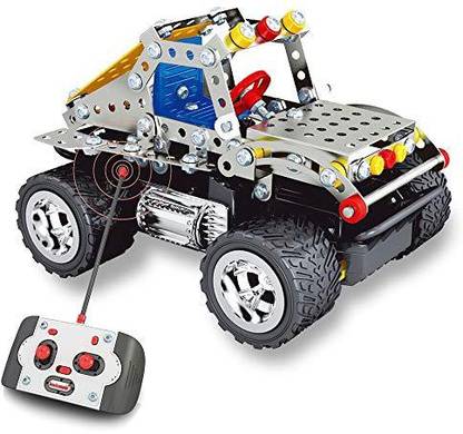 Genrc Children'S Metal Assembled Puzzle Model Spelling Car, Remote Control Off-Road Vehicle Model Vehicle Manufacturing Device, 2.4Ghz