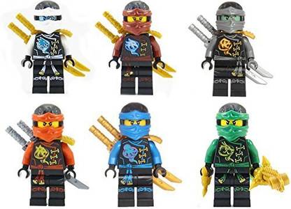 LEGO Ninjago: Ninja'S Set Of 6 - Lloyd, Nya, Zane, Cole, Jay, Kai Skybound Minifigures