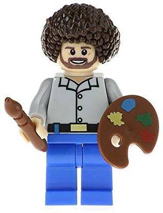 Genrc Kopf Bob Ross The Joy Of Painting Mini Doll Bricks Building Blocks Figure Toy