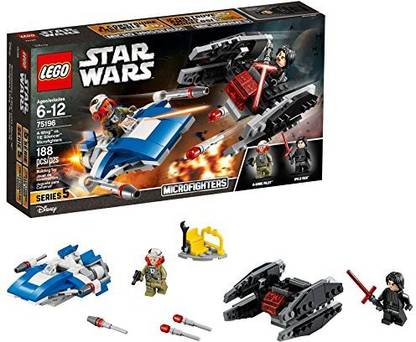 LEGO Star Wars: The Last Jedi A-Wing Vs. Tie Silencer Microfighters 75196 Building Kit (188 Piece)