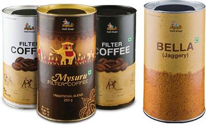 Hatti Kaapi Combo of Kaapi Variants and Bella Filter Coffee