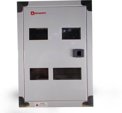 ALIVESMART Double Door 4 Way 3 Phase MCB BOX Distribution Board