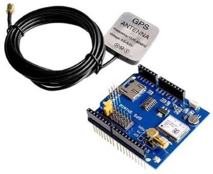SunRobotics GPS Shield expansion board with SD slot card With Antenna for Arduino UNO R3