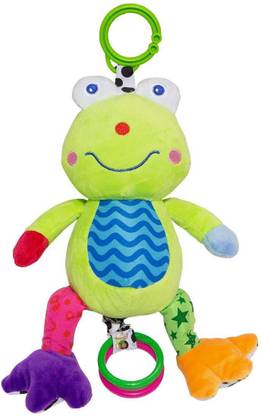 BABY STATION Infant Plush Stuffing Stroller / Pram / Crib Hanging Clip On Teether Musical Rattle Soft Toy 0-3 Year