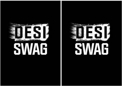 Combo Posters Set Of 2 Quotes/Signs/Symbols Combo Posters Desi Swag - Awesome Desi Swag designs - Show your swagger Rolled Posters No Frames Included, Office And Home Decor (12 X 18 Inches) are the combinations of 2 posters which will make your wall look awesome. They are of same size i.e. 12*18 inches. Please note that wall frames are not included with these posters. Paper Print