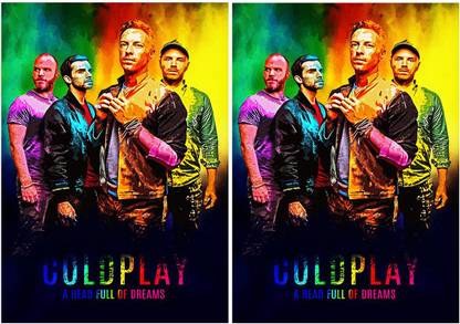 Coldplay Colorful Album Art A Head Full of Dreams design, Rolled Posters No Frames Included, Office And Home Decor (12 X 18 Inches) Paper Print