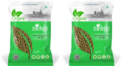 Sankalpshri Organic Green Moong Dal (Whole)