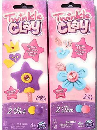 Big Dream Twinkle Clay Bundle-2 Packages with Clay, Wand, gems and More