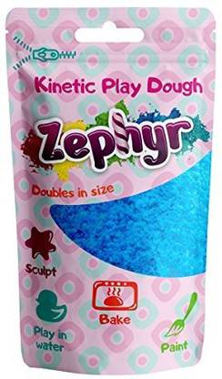 ZEPHYR , Kinetic Play-Dough in Doy Pack (Blue) Kinetic plasticine Modeling Clay Polymer Clay Could be Baked