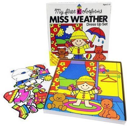 Colorforms Create-a-Story Miss Weather Re-Stickable Playset