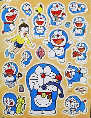 Doraemon Varying Poses Assorted Sticker Set (19 Stickers)