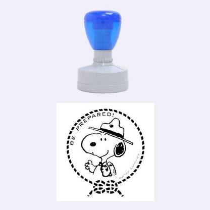 Ultra X Snoopy Beagle Scout The Peanuts Rubber Round Stamp Medium