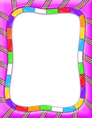 Eureka Candy Land 8.5 x 11 Computer Paper Frame, 50-Sheet