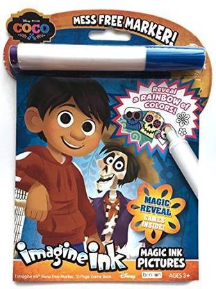 Bendon Disney Pixar Coco Imagine Ink Magic Ink Pictures Game Activity Book