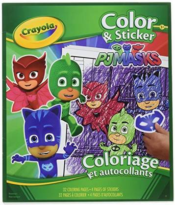 CRAYOLA PJ Masks Color and Sticker Book