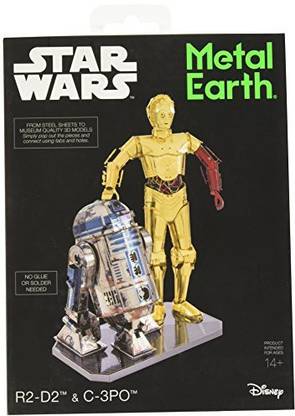 Fascinations Metal Earth Star Wars R2D2 And C-3Po Box Set 3D Metal Model Kit