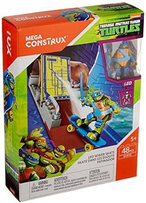 Mega Bloks Mega Construx Teenage Mutant Ninja Turtles Leo Sewer Skate Building Set