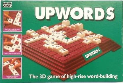 Parker Brothers Upwords. 1996 Parker Games. The 3D Game Of High Rise Word Building. By